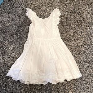Girls lined dress with built in shorts